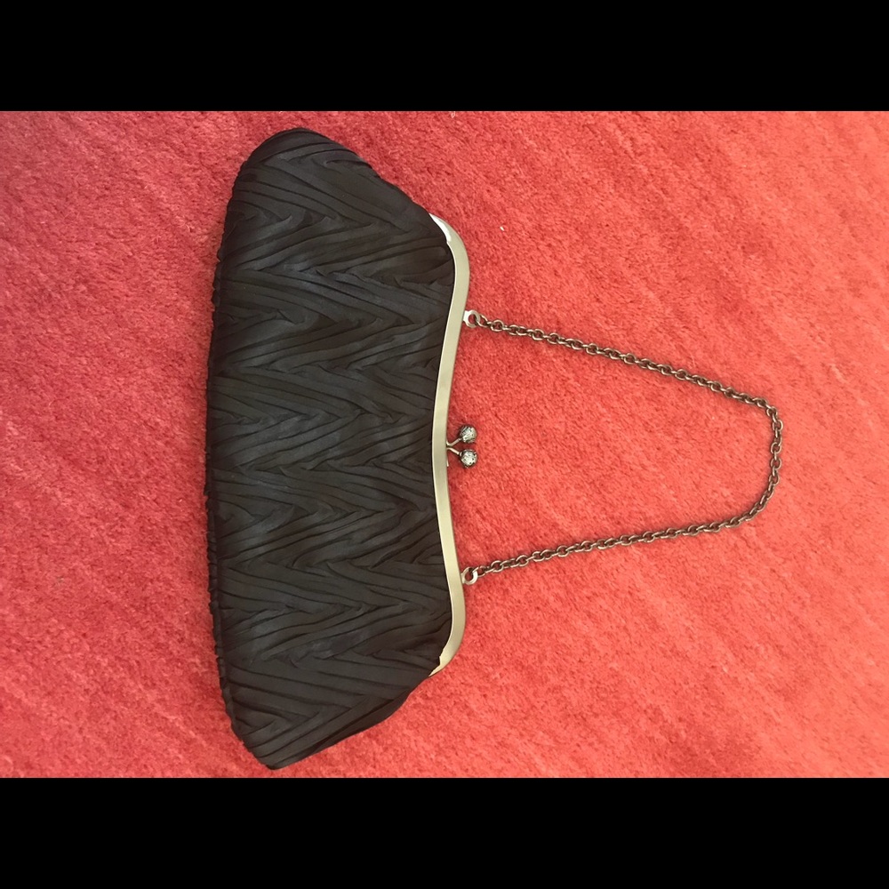 CLOTH BLACK CLUTCH